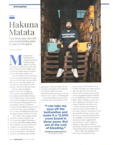 Fortune India, Simba Beer, PR For Simba, Best Beer in India, Magazine, Brand Strategies, Public Outreach Communication, Brand Identity